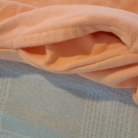 Crazy 8 girls size 5/6 light orange dress with heart sequin design & pockets - Picture 7 of 7